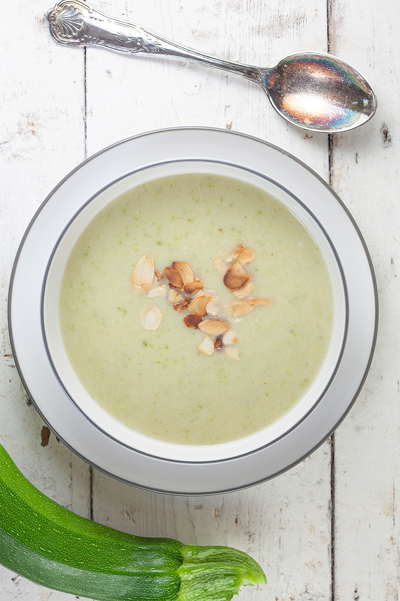Coconut Zucchini Soup with Lemon