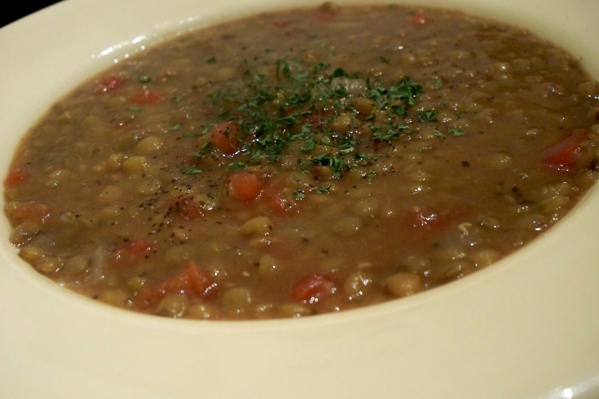 Slow-Simmered Tomato and Lentil Soup