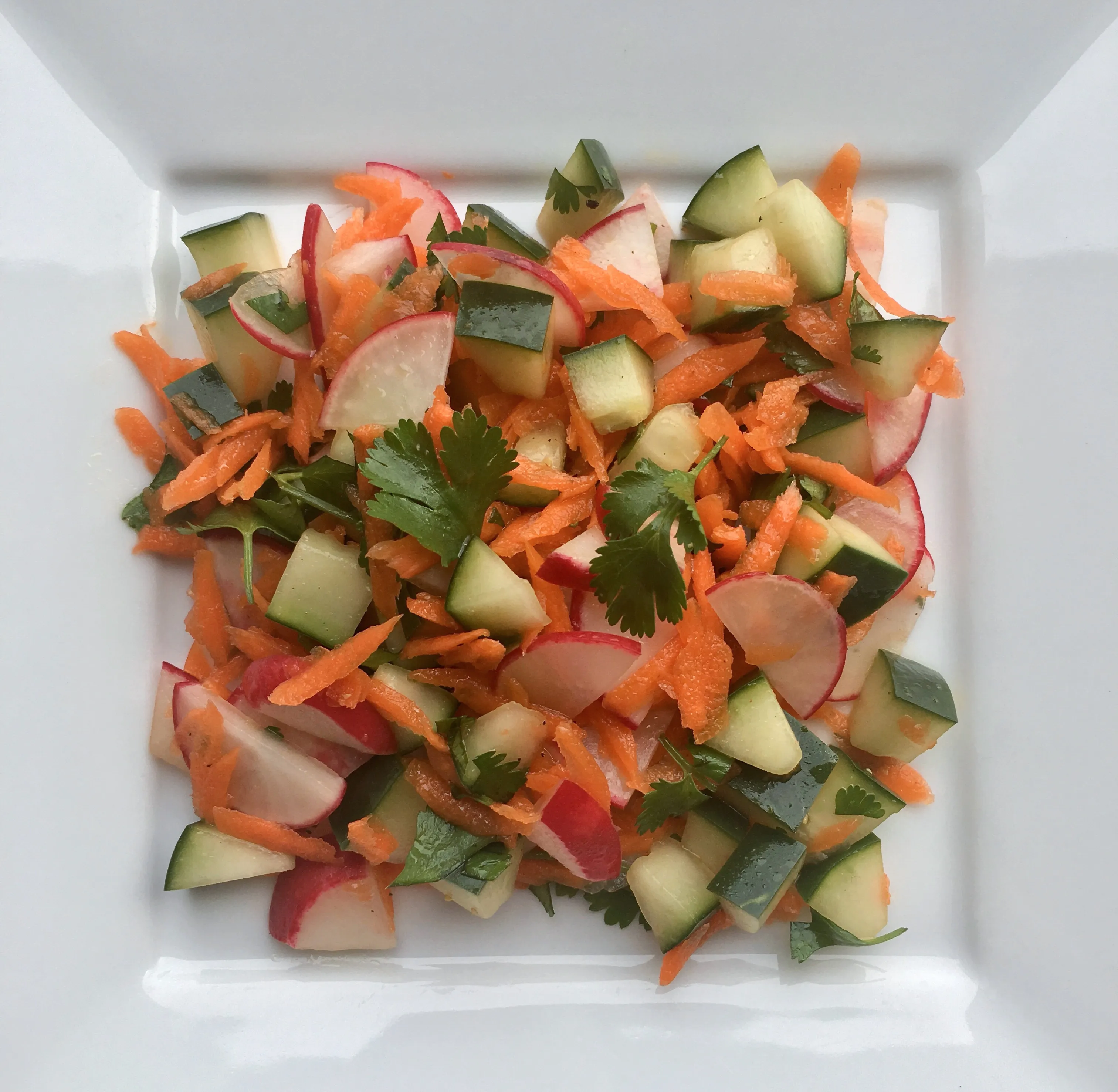 Radish and Carrot Salad with Lemon-Herb Vinaigrette