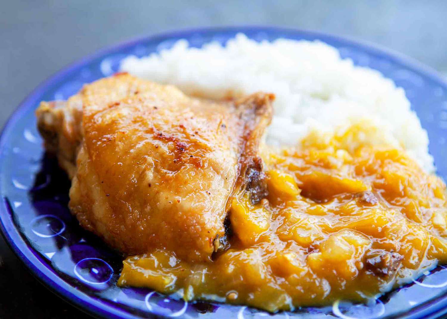Mango Chutney Chicken Skewers