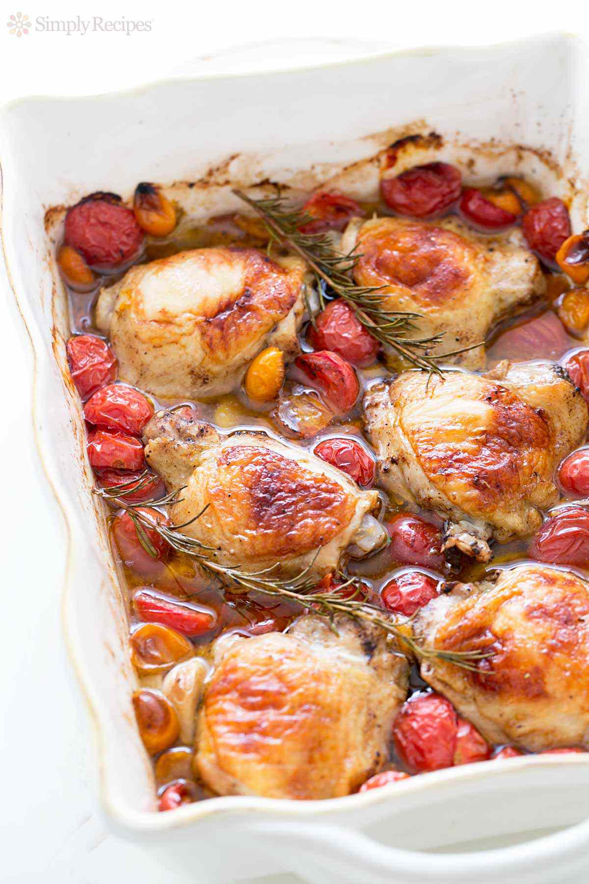 Sheet Pan Lemon-Thyme Chicken with Cherry Tomatoes