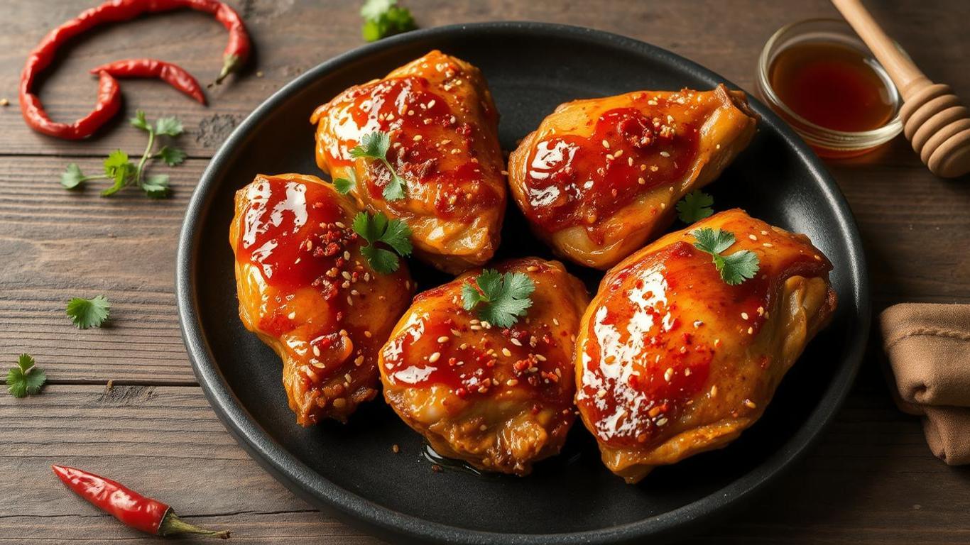 Honey-Glazed Chicken Thighs with Roasted Sweet Potatoes