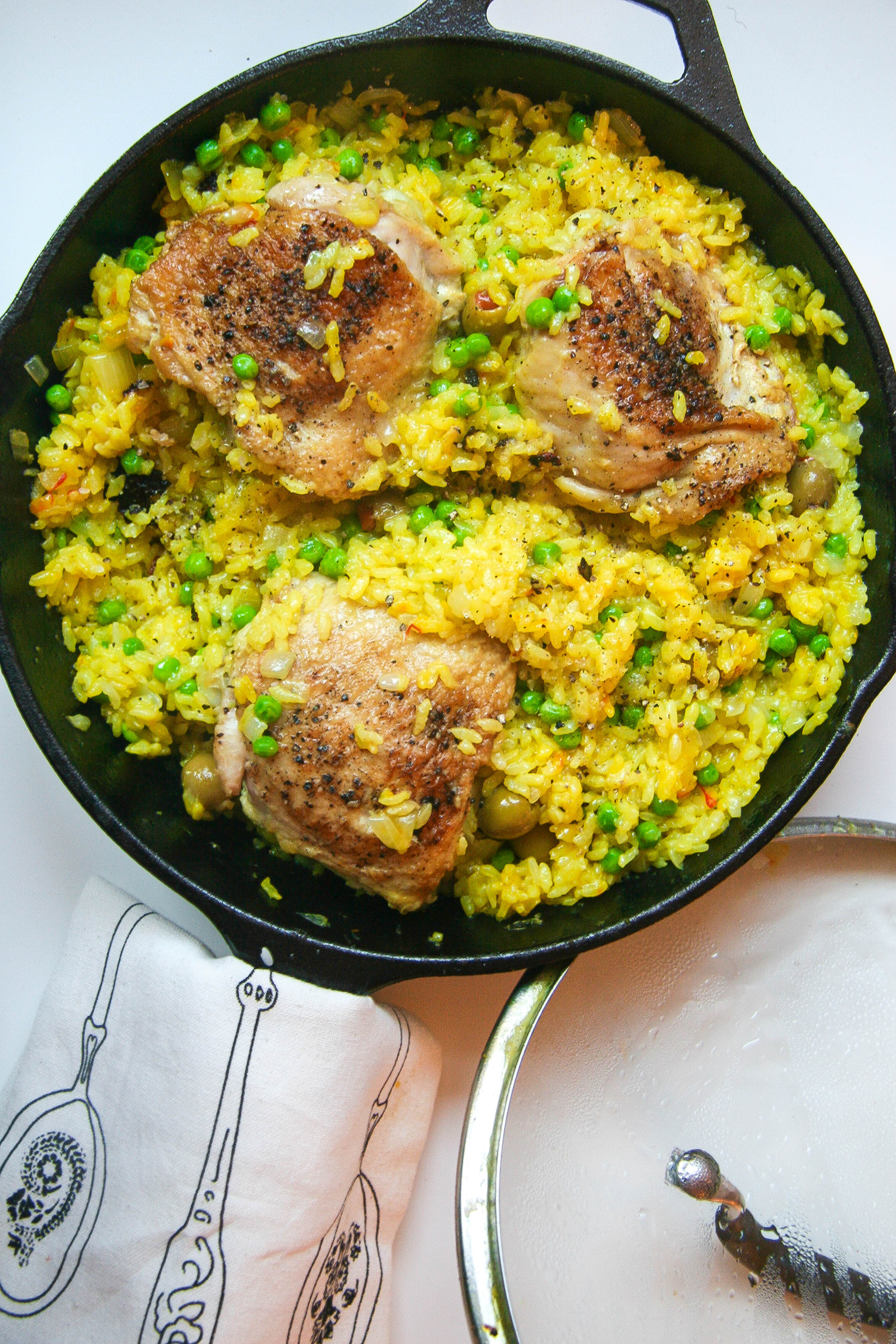 One-Pot Chicken and Rice with Saffron