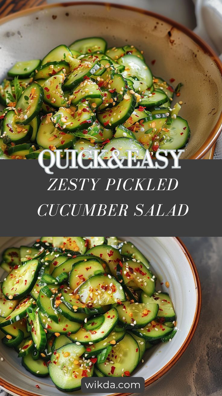 Quick-Pickled Cucumber Salad