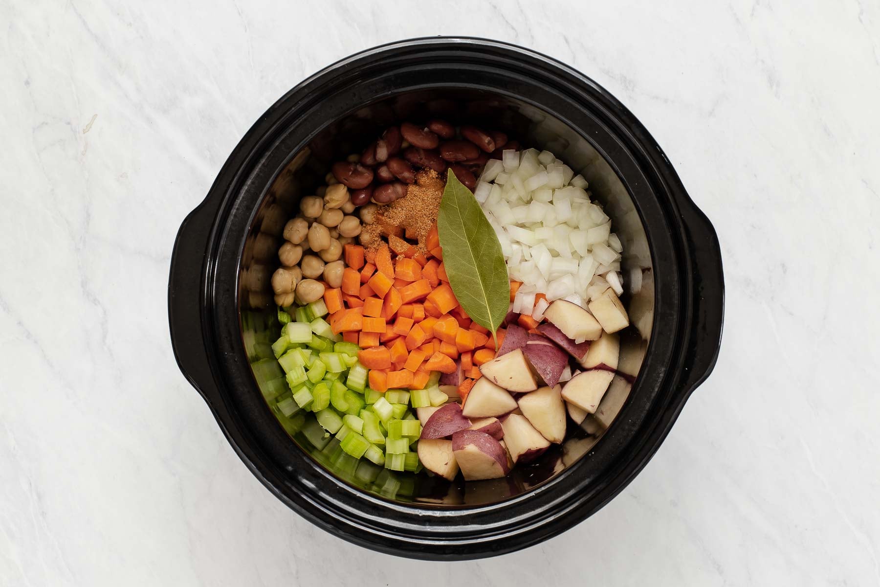 Slow-Cooked Vegetable and Bean Stew with Herbs