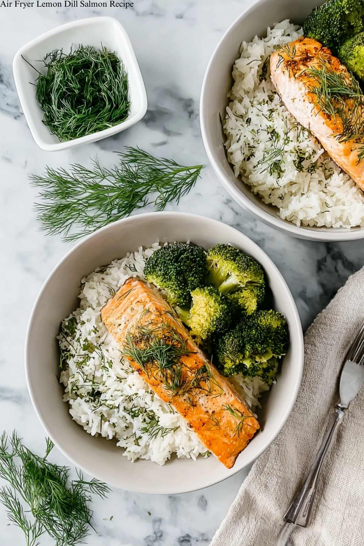 Air Fryer Lemon-Dill Salmon