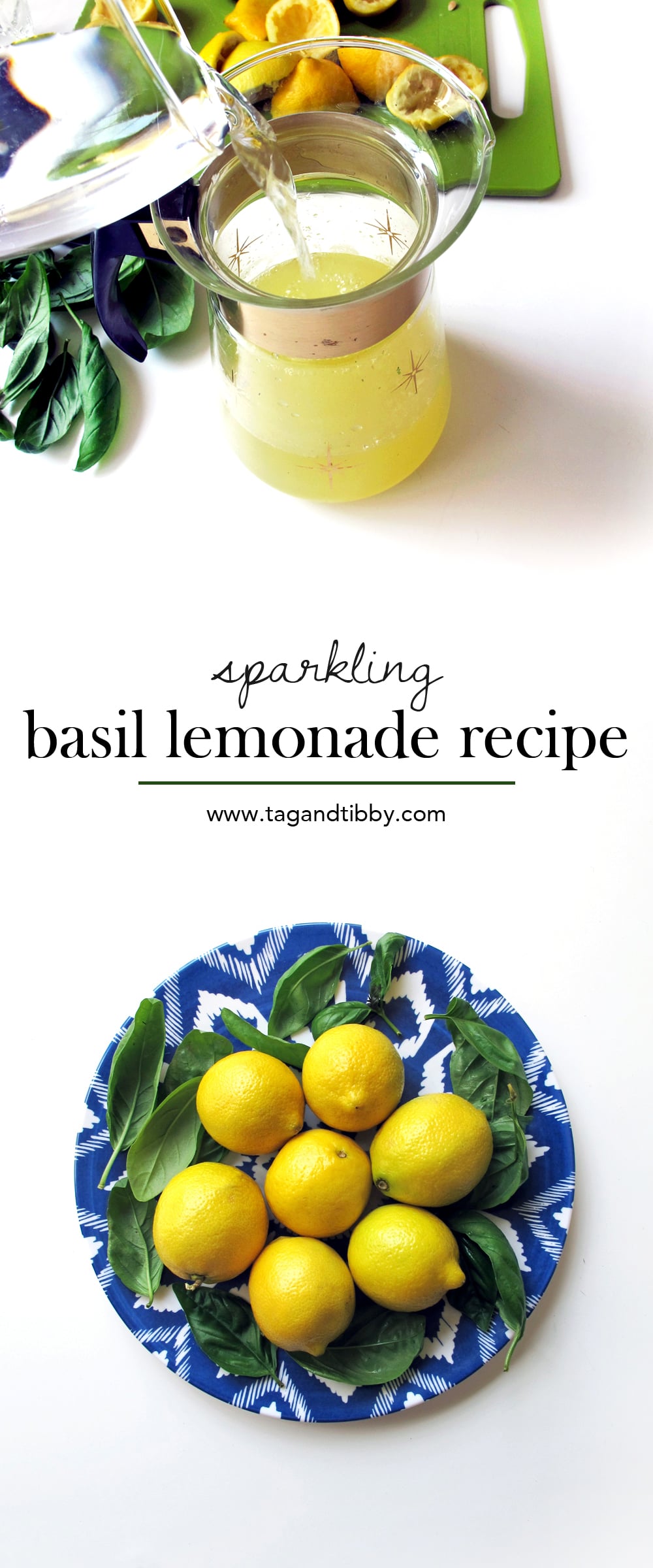 Lemon-Basil Sparkling Elixir