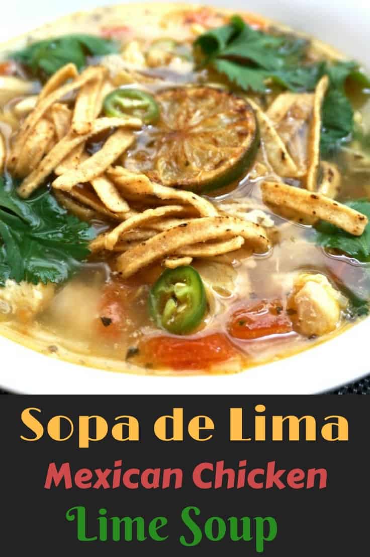 Sopa de Lima Chicken Soup with Fresh Lime and Cilantro
