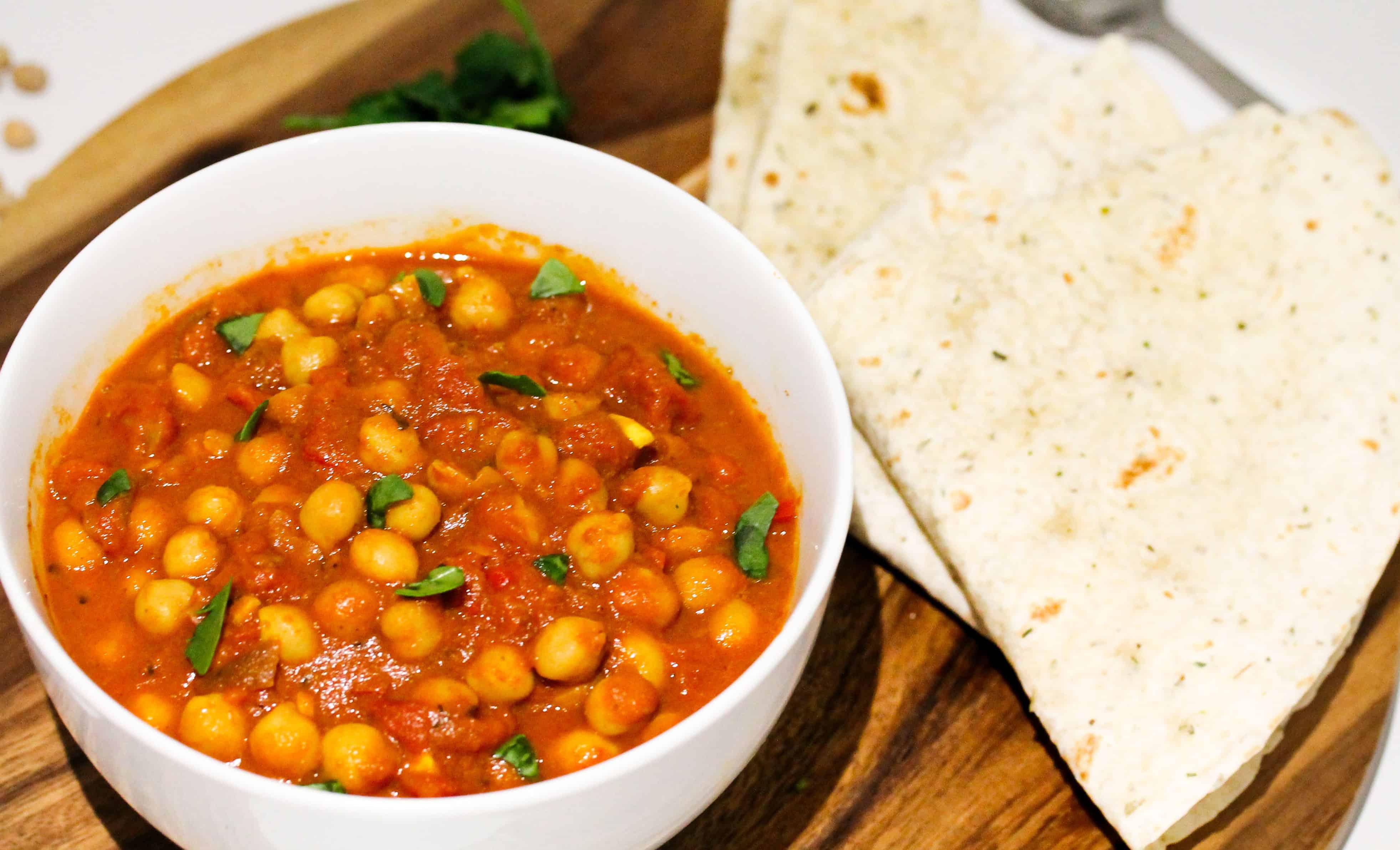 Tamarind-Infused Chickpea Curry with Tomatoes