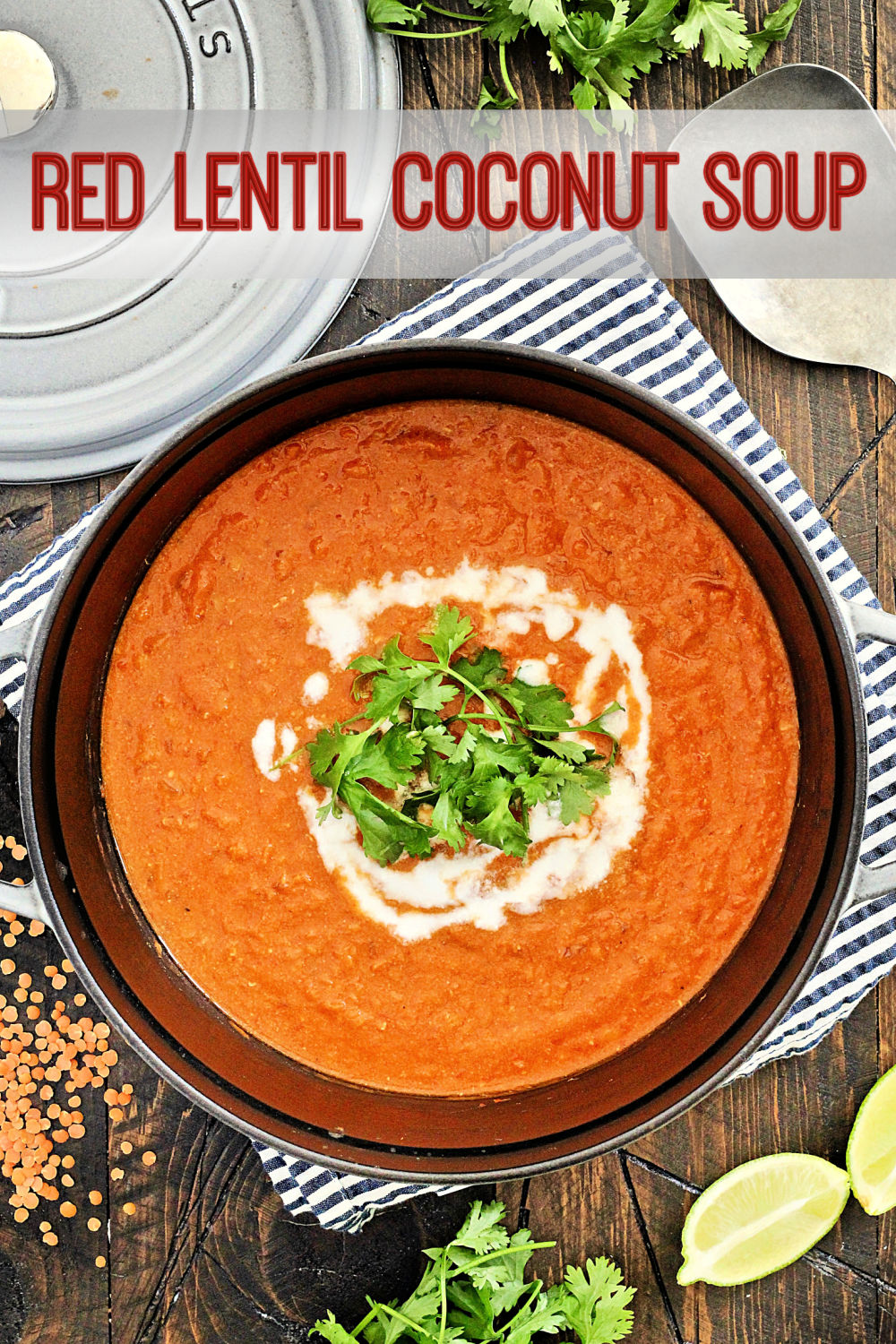 Slow-Simmered Red Lentil and Coconut Soup with Turmeric
