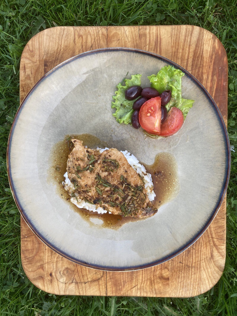 Signature Stitched Chicken Breast with Lemon-Herb Pan Sauce