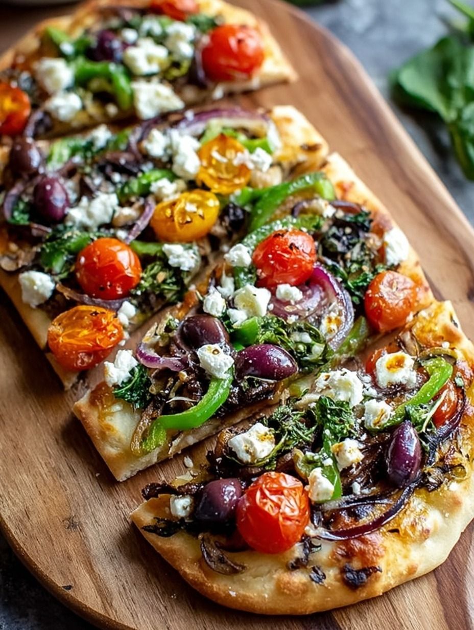 Herb-Infused Flatbread Pizza