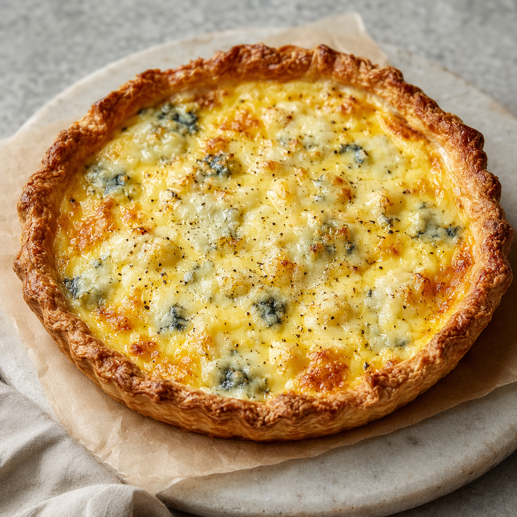Comté and Gorgonzola Cheese Tart