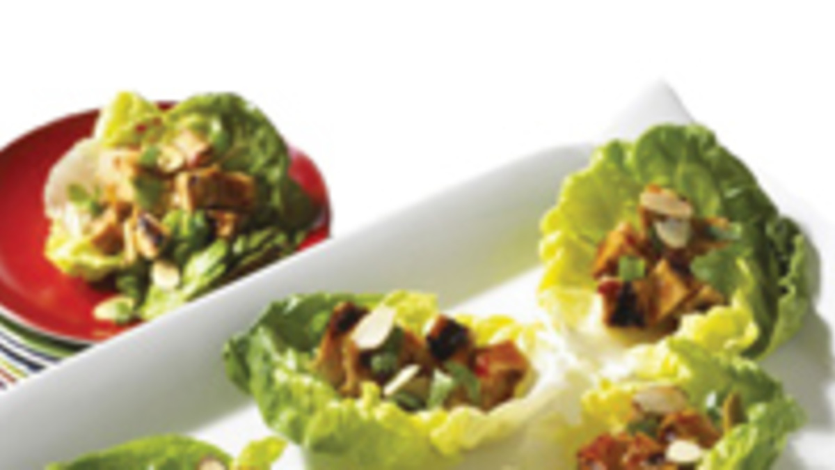 Sriracha Lime Chicken Lettuce Wraps
