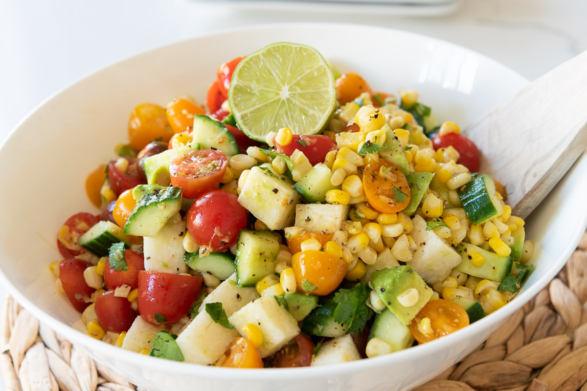 Avocado and Corn Salad with Lime Vinaigrette