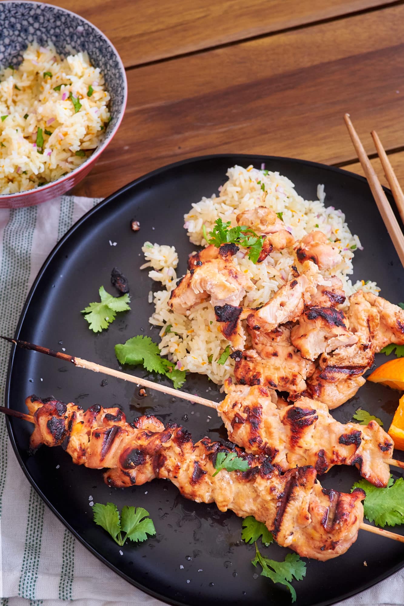 Bitter-Orange Chicken Skewers