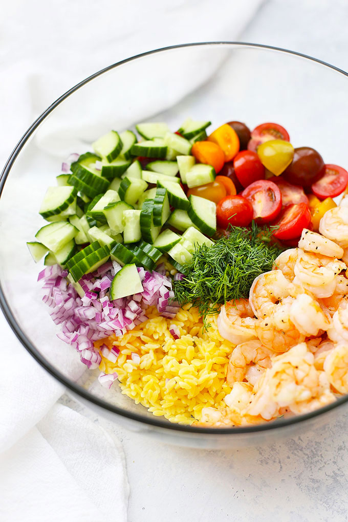 One-Pan Lemon-Dill Shrimp with Orzo