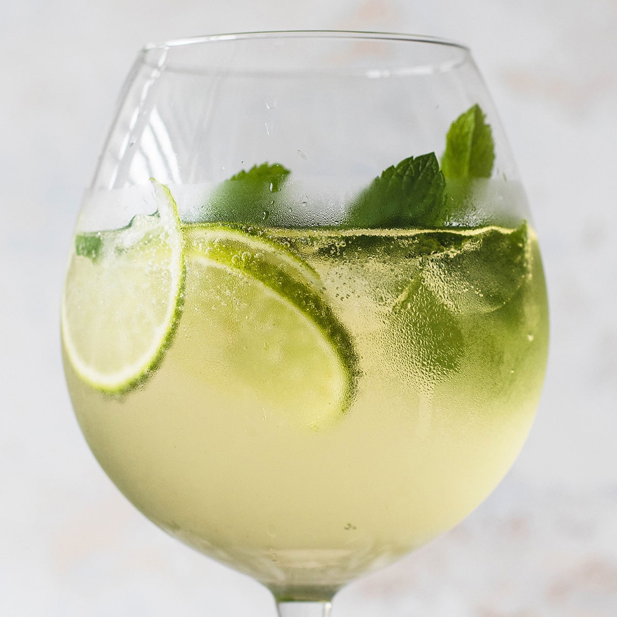 Elderflower-Prosecco Spritz with Muddled Mint