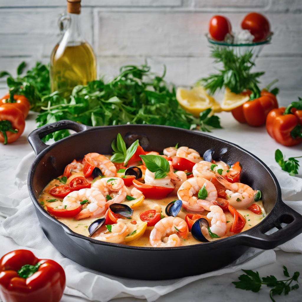 Bitter Wine-Infused Seafood Skillet