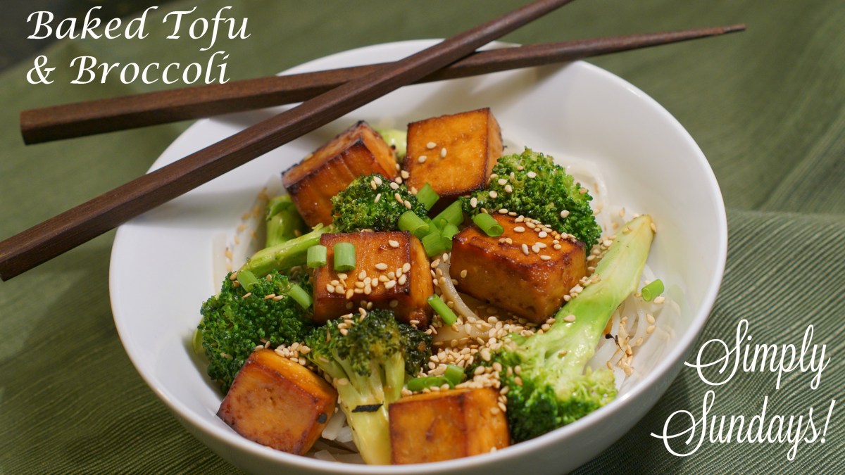 Sesame-Ginger Baked Tofu with Broccoli