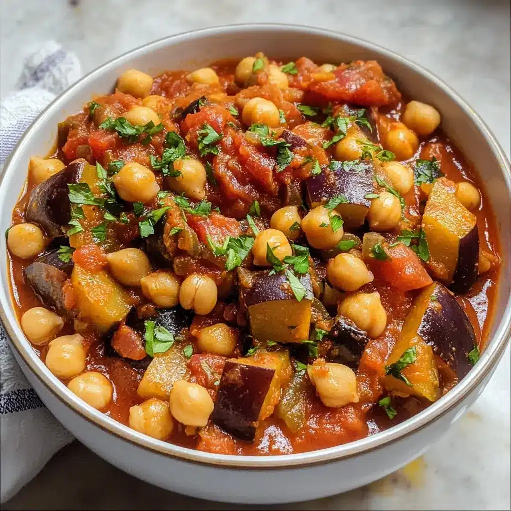 Za'atar-Spiced Chickpea and Eggplant Stew