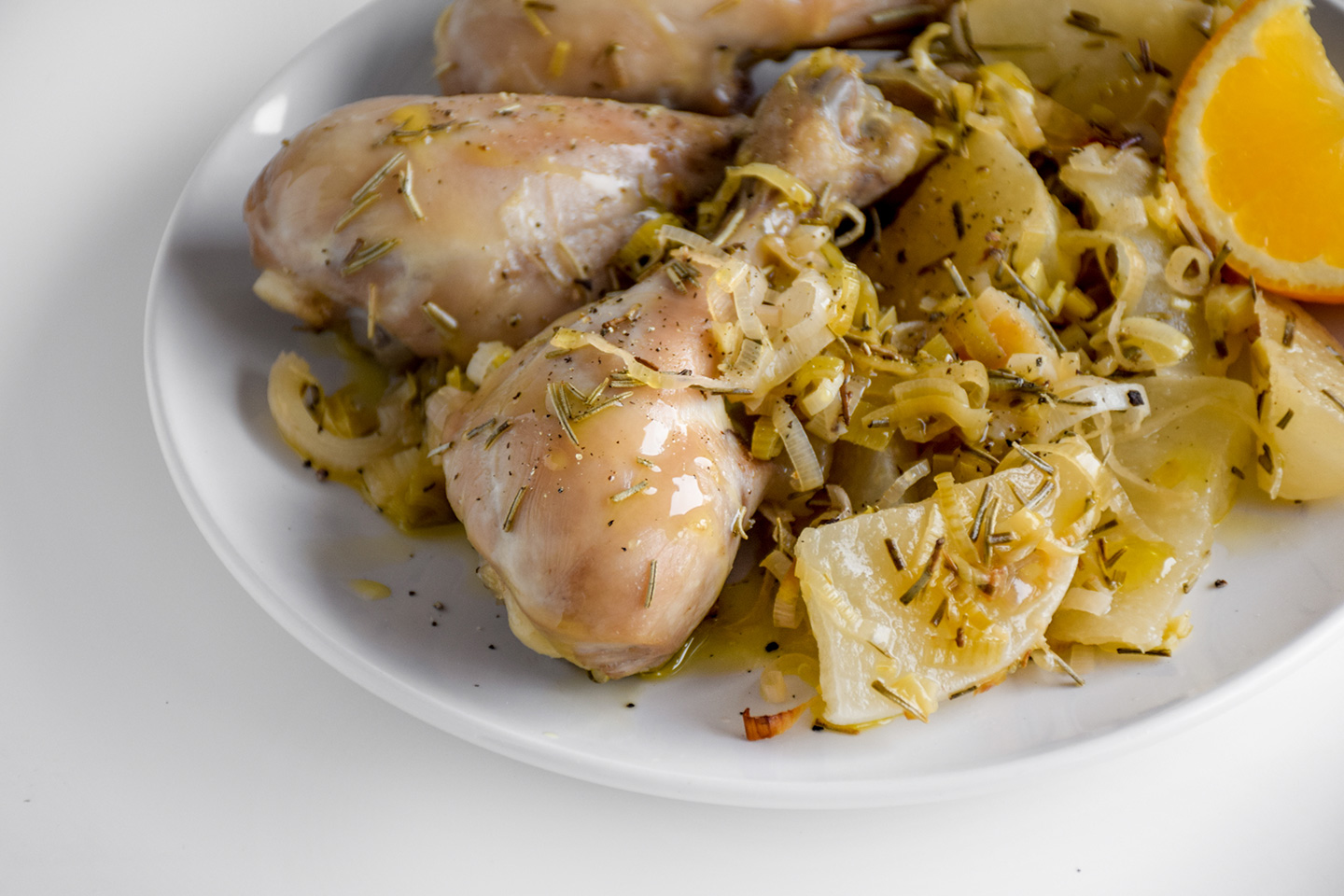 Baked Drumsticks with Rosemary and Olive Oil