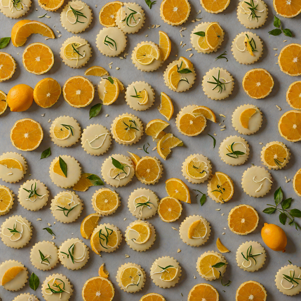 Citrus-Bitter Shortbread Cookies with Orange Zest