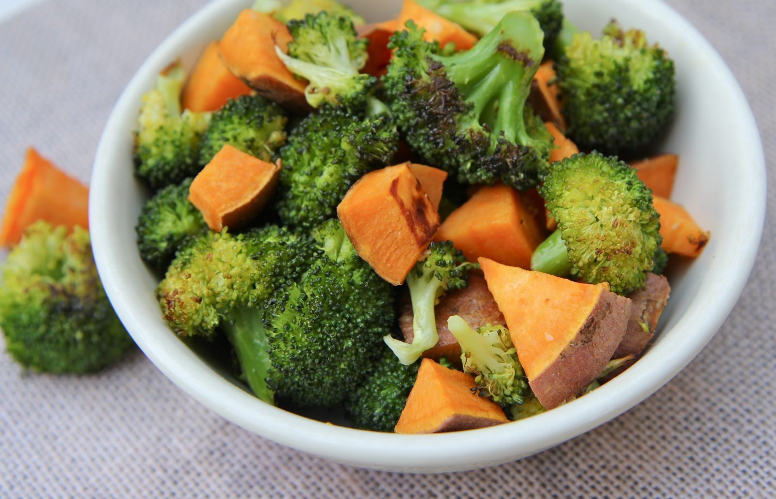 Roasted Broccoli and Sweet Potato with Garlic