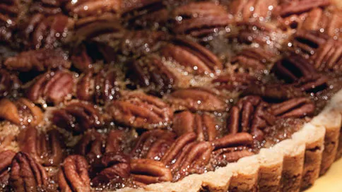 Bourbon-Pecan Tart with Vanilla Bean Crust