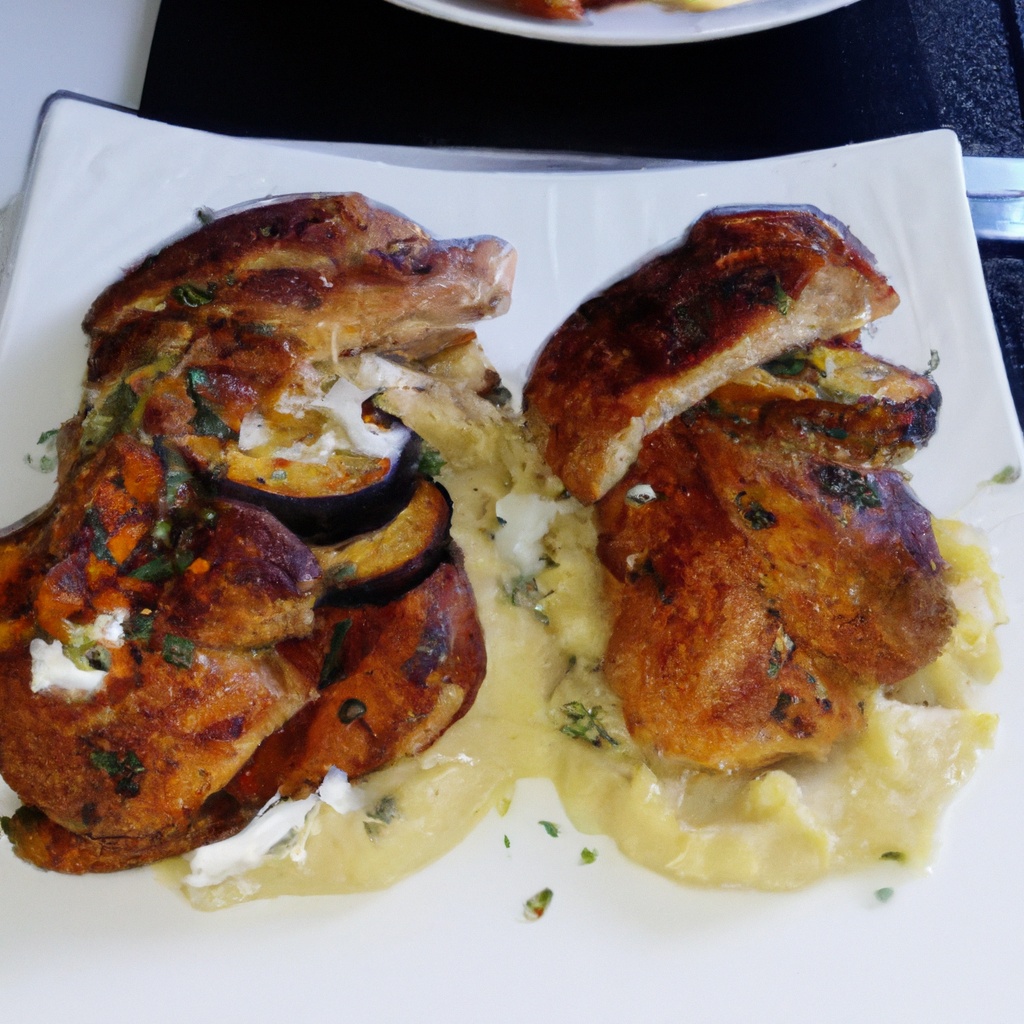 Bourbon-Infused Chicken with Sweet Potato Mash