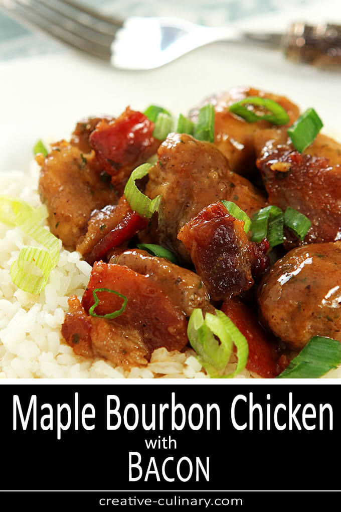 Bourbon-Bacon Chicken with Maple Glaze