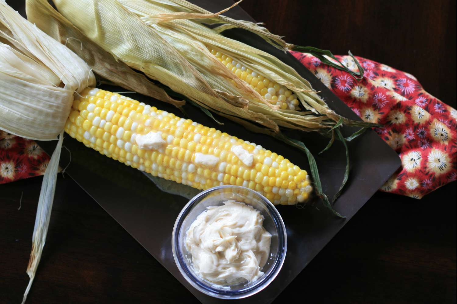 Bourbon-Braised Corn and Smoked Ham Skillet