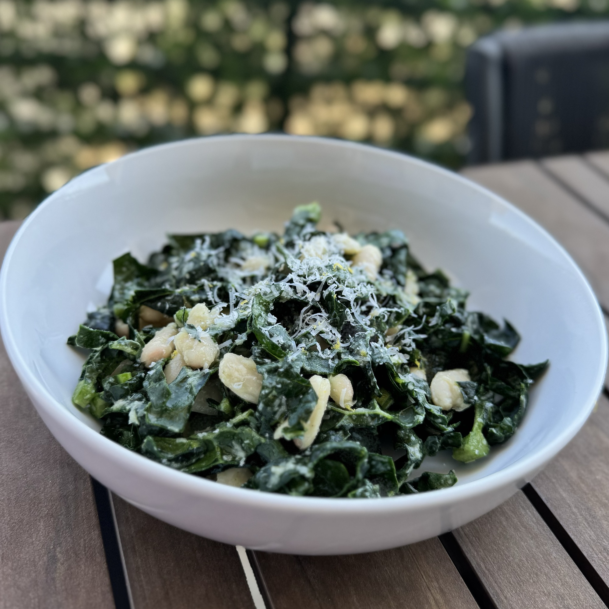 Roasted Kale and Parmesan with Lemon Zest