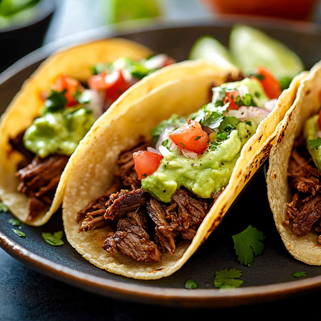 Quick Chipotle Tacos with Avocado Crema