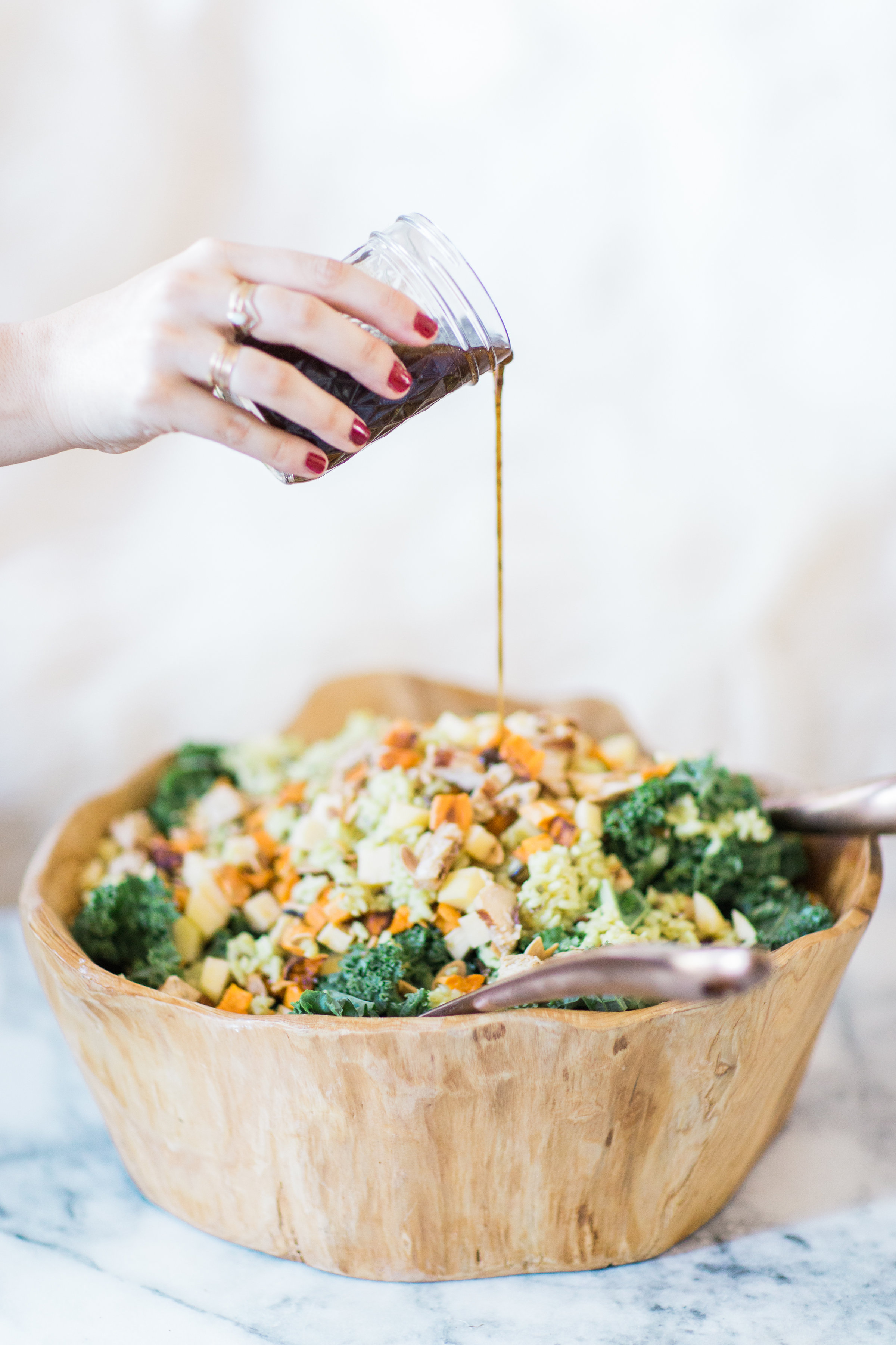 Holiday Light Salad with Edible Glitter
