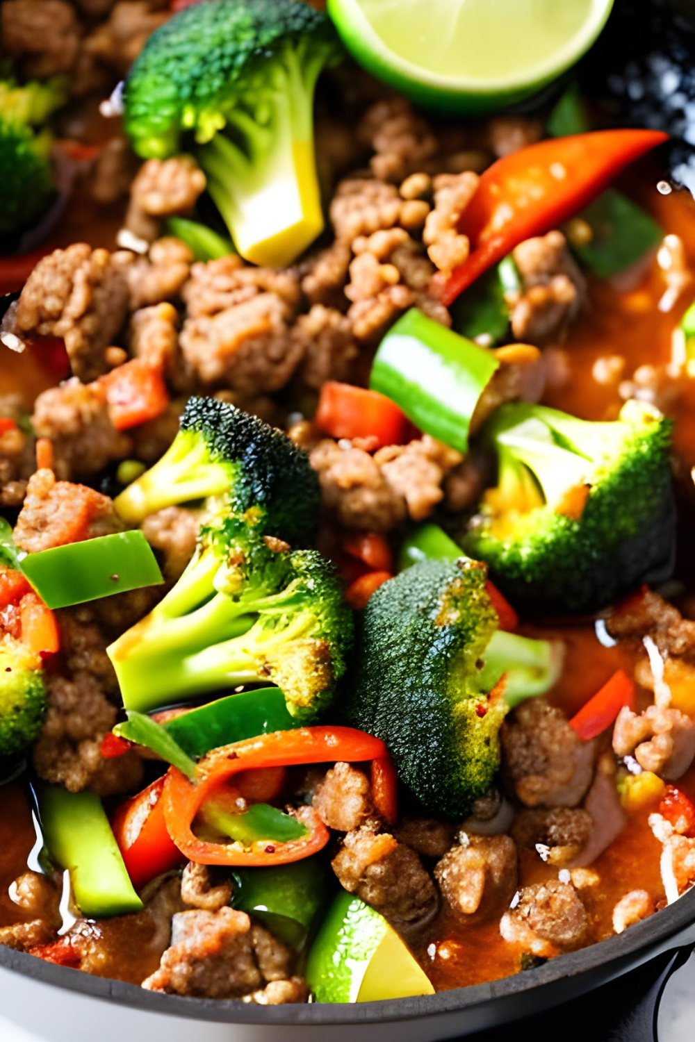 Savory Ground Beef and Broccoli Stir-Fry