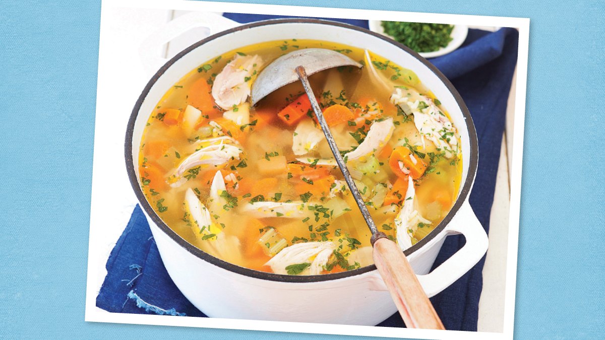 Slow-Simmered Chicken and Root Vegetable Soup