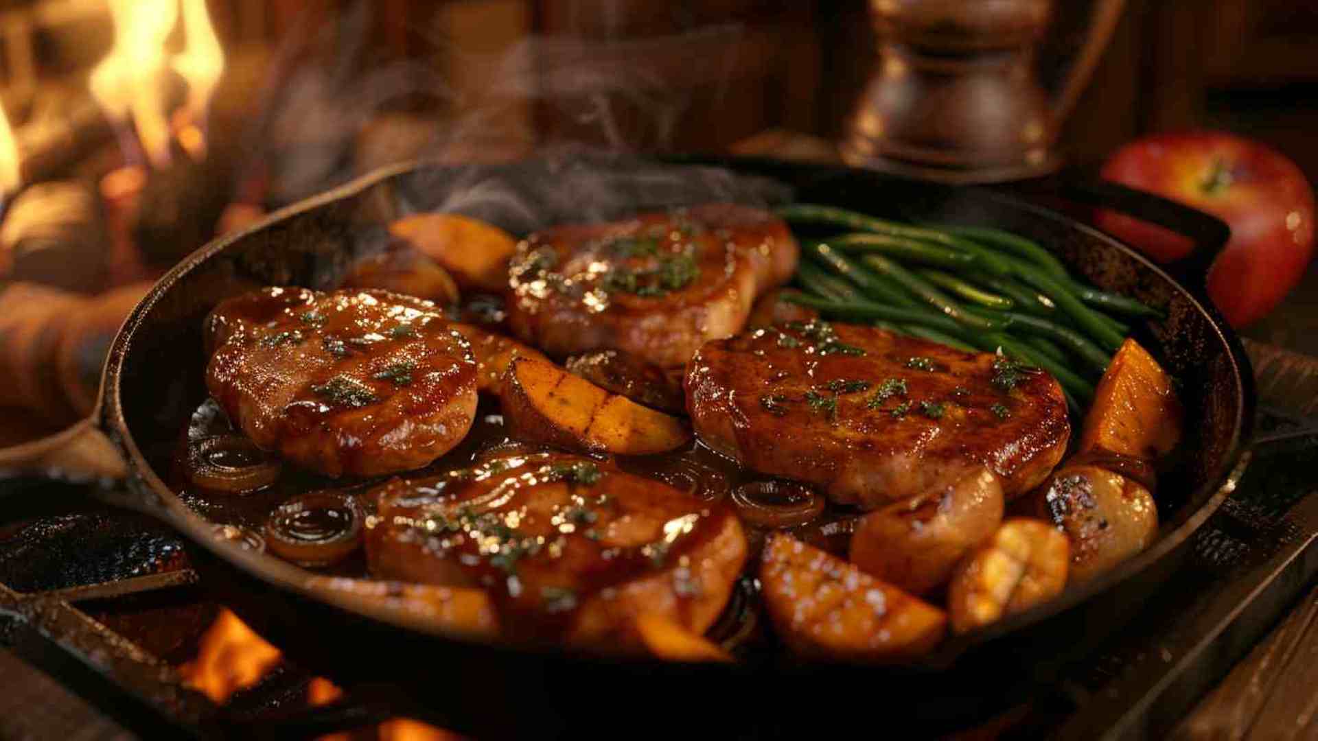 Amherst Park Apple Cider Glazed Pork Chops