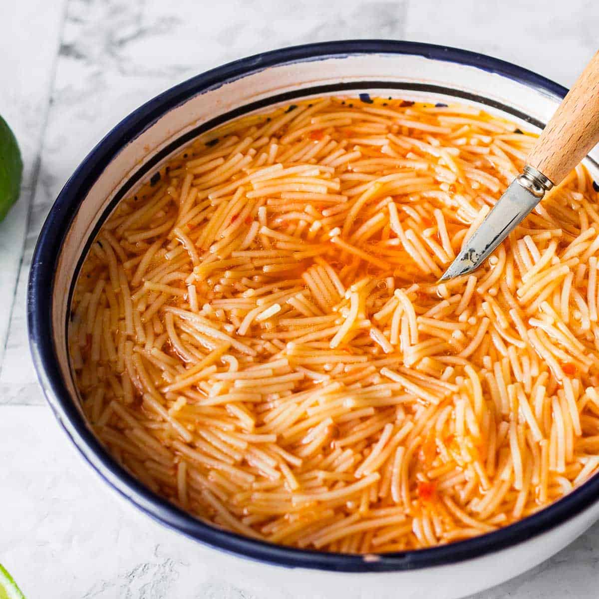Shrimp and Tomato Sopa de Fideo