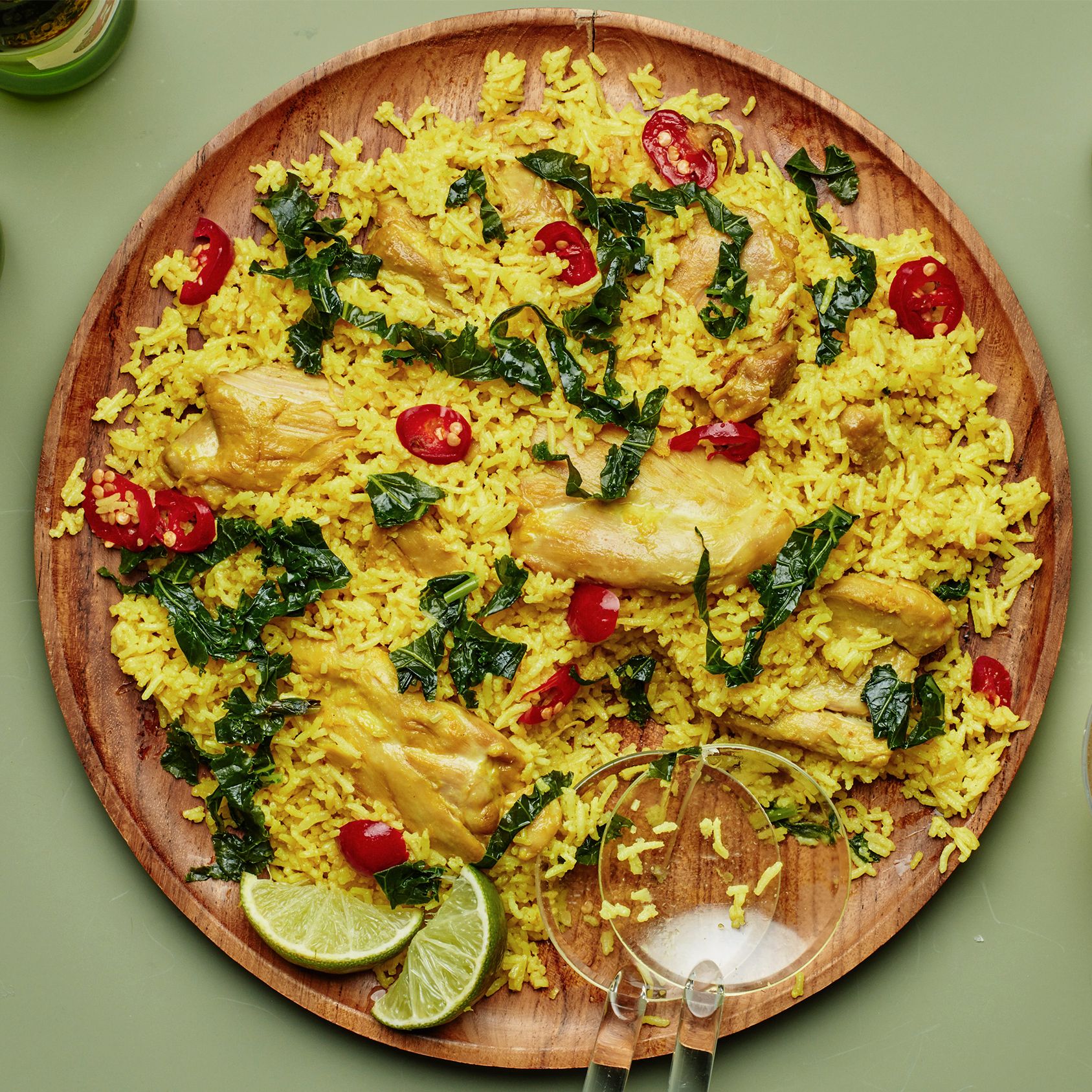Sofrito-Seasoned Chicken with Coconut Rice and Red Beans