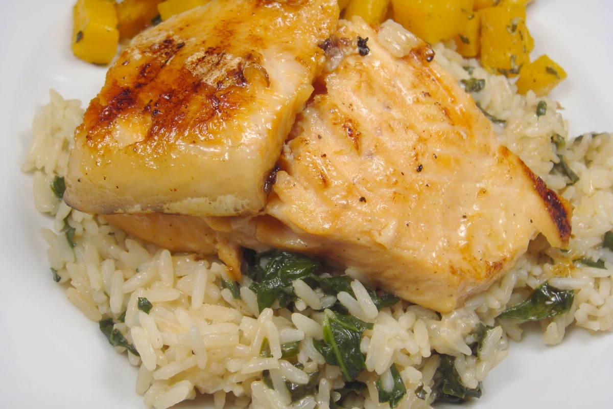 Maple-Dijon Glazed Grilled Salmon