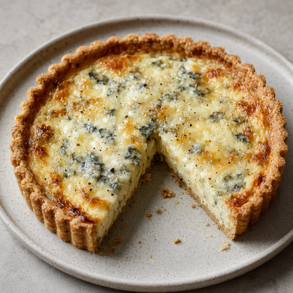 Gorgonzola and Comté Cheese Tart