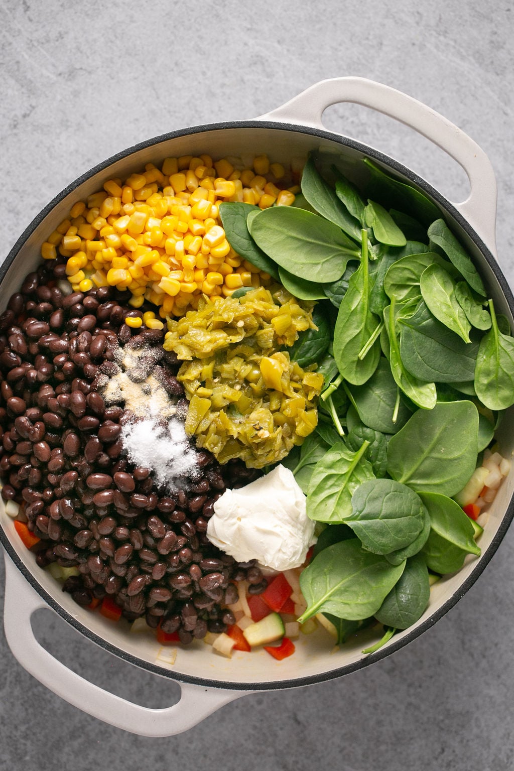 Vegetarian Enchilada Casserole with Black Beans and Corn