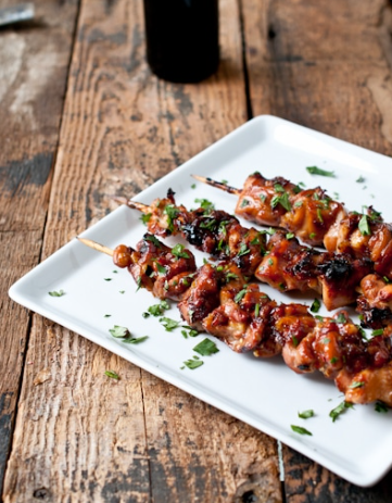 Honey-Soy Glazed Chicken Skewers