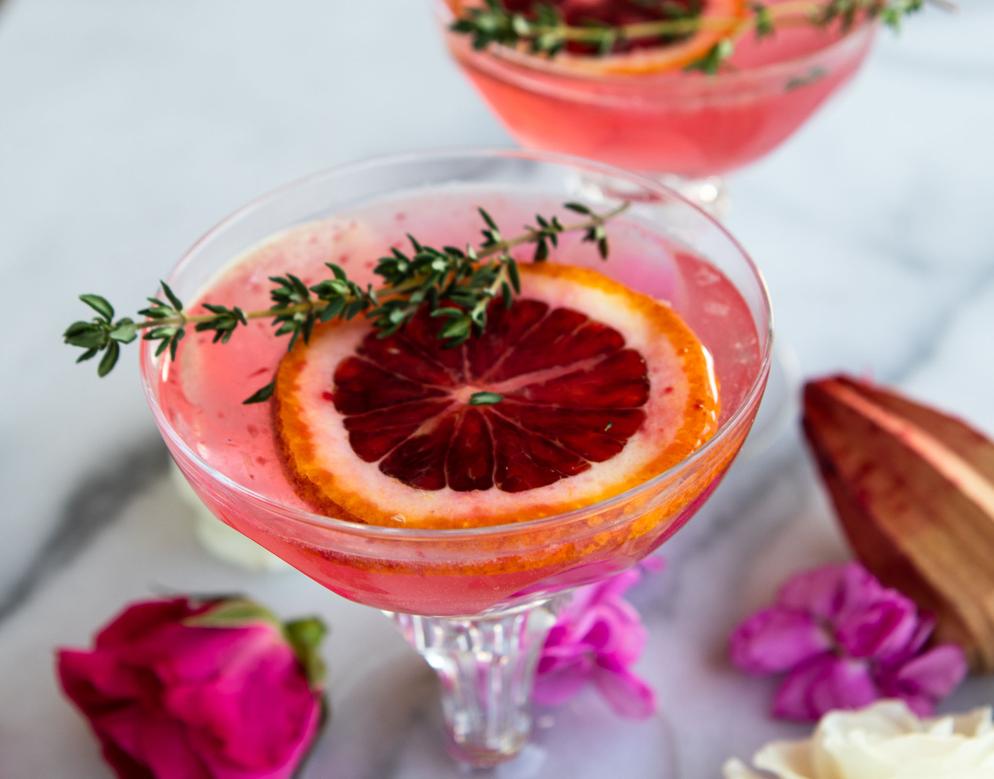 Blood Orange and Thyme Tonic