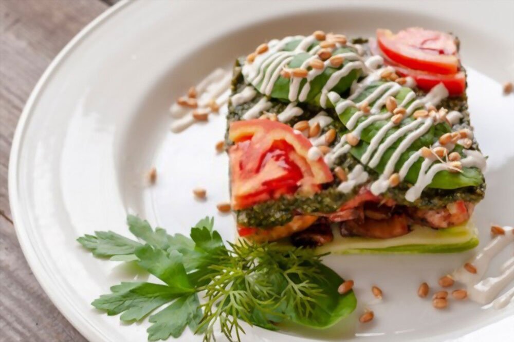 Vegetable-Loaded Lasagna with Spinach and Zucchini