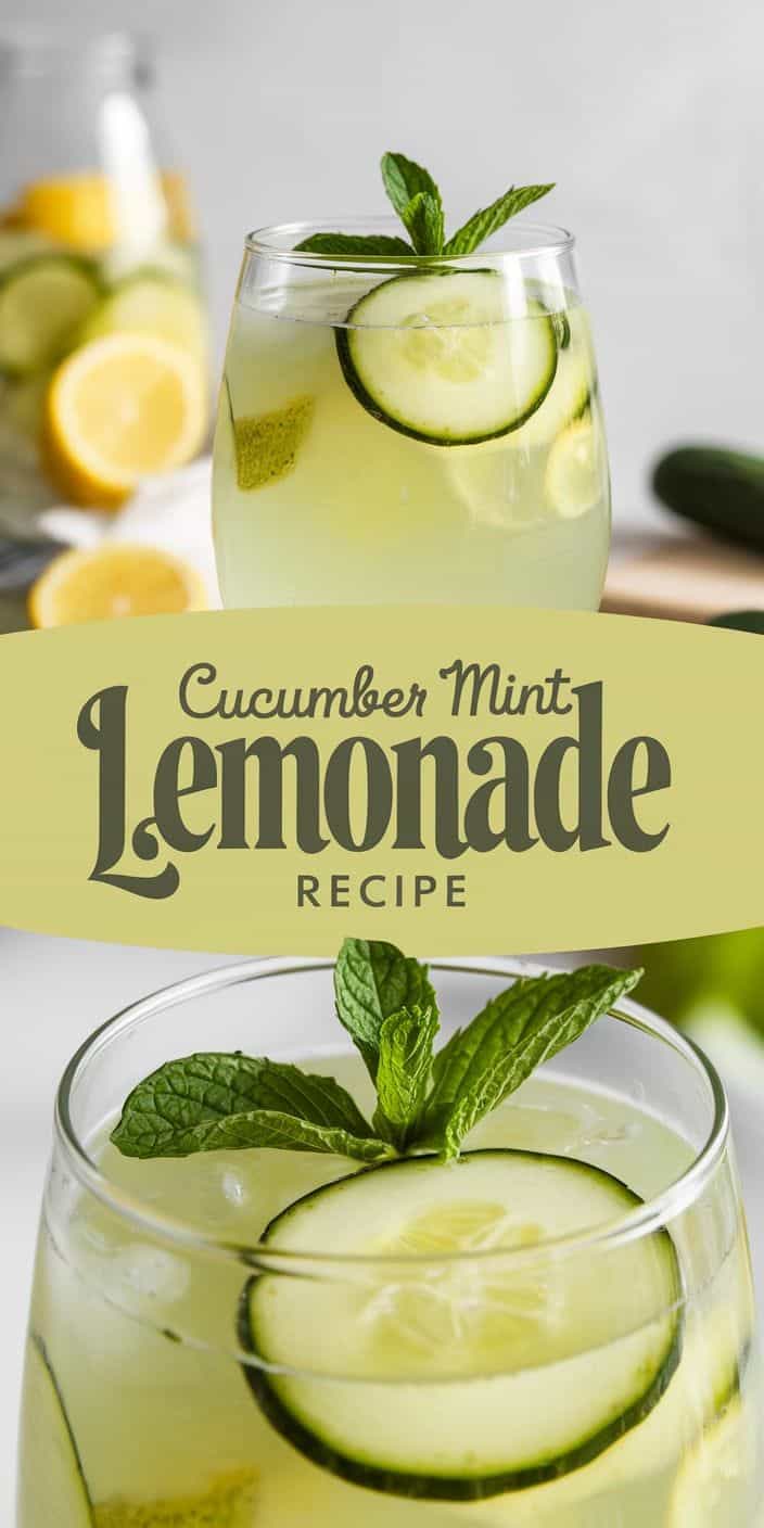 Cucumber-Mint Sparkling Lemonade