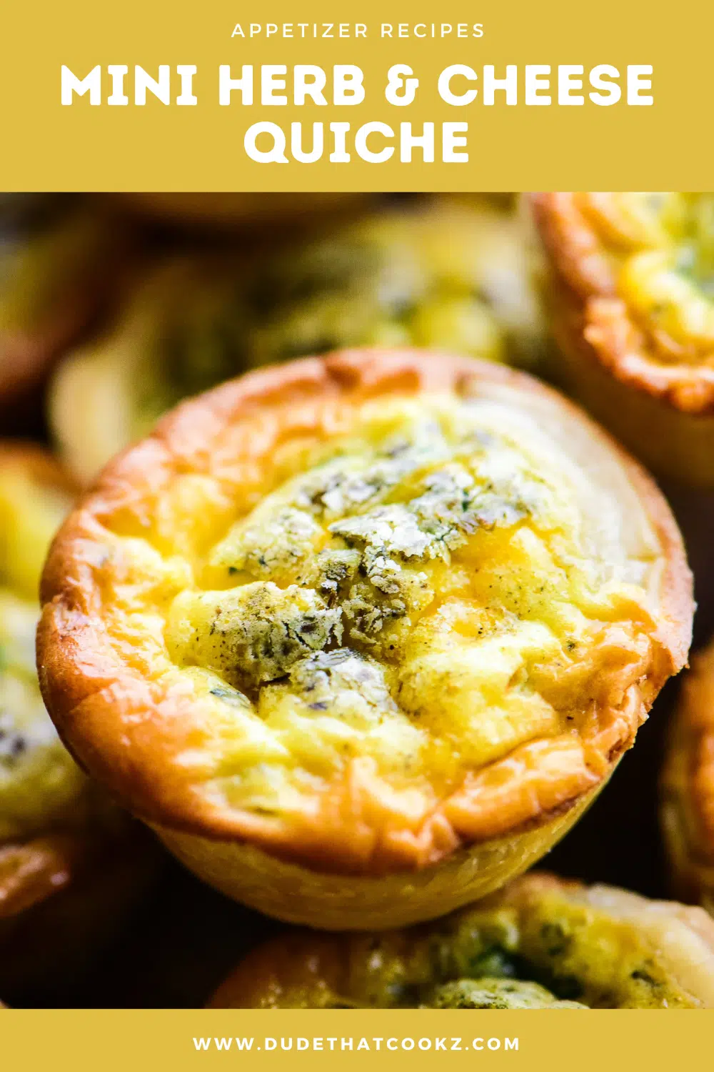 Herb Cheese Puff Pastry Tarts