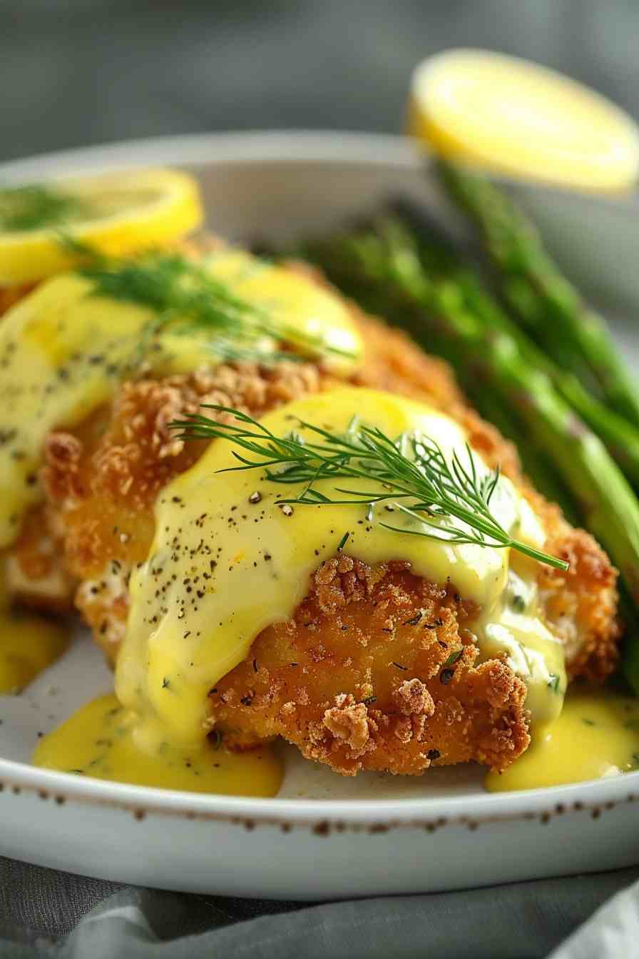 Steamed Lemon-Dill Fish with Asparagus
