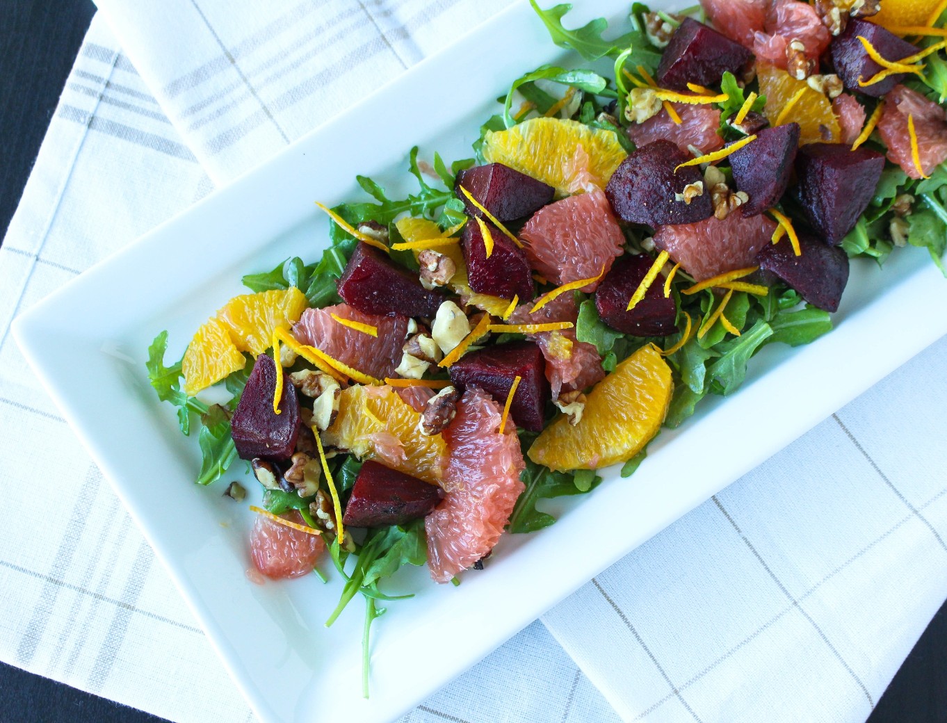 Citrus-Infused Beet and Arugula Salad with Aperol Vinaigrette